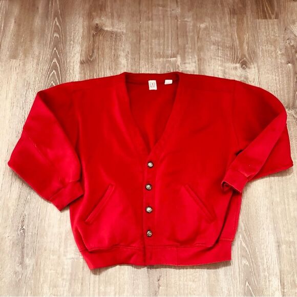 Vintage Gap Womens 4 Button Long Sleeve Cardigan Sweater Size Large READ - Picture 1 of 11